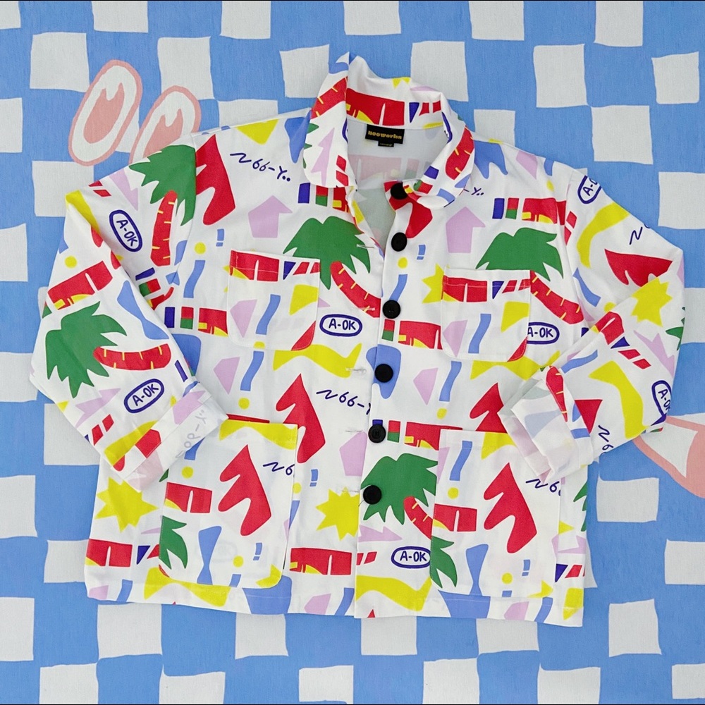 Nooworks A-ok print jacket